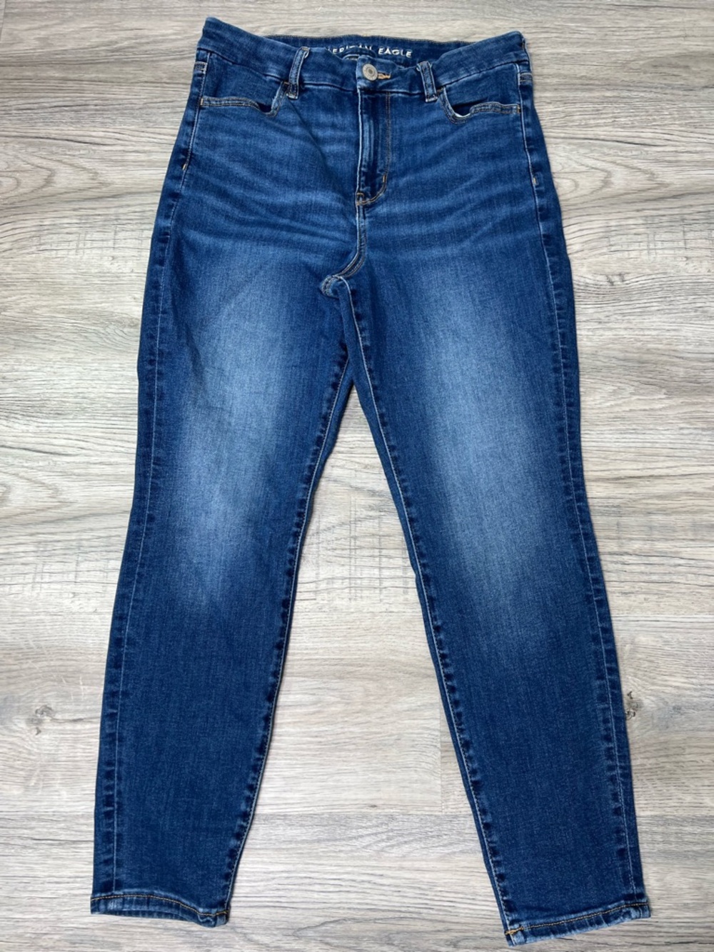 American Eagle Next Level Stretch Curvy Hi Rise Jegging, Dark Wash size 10 SHORT